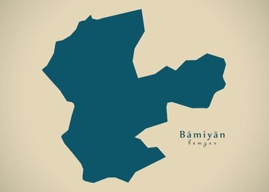 Bamyan province map