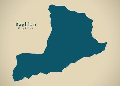 Baghlan province map