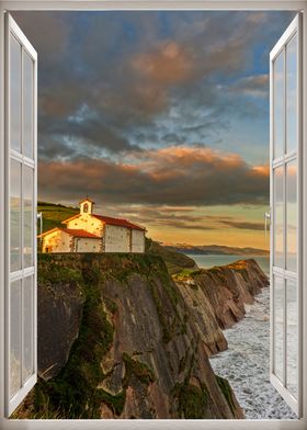 Window view cliffs