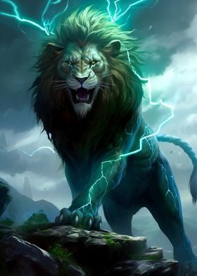 Lion in Thunder