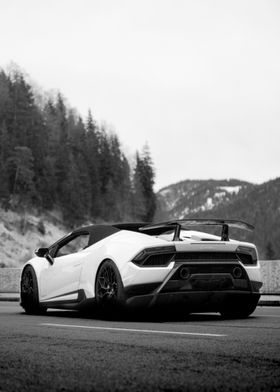 Lamborghini White Car