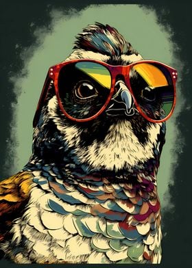 Quail With Sunglasses