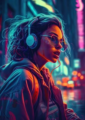 Neon Lofi Cyberpunk