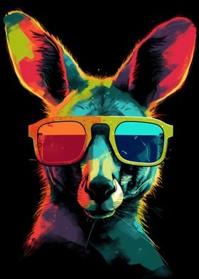 Kangaroo With Sunglasses