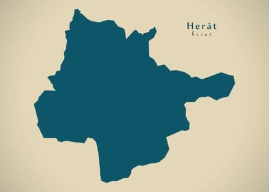 Herat province map