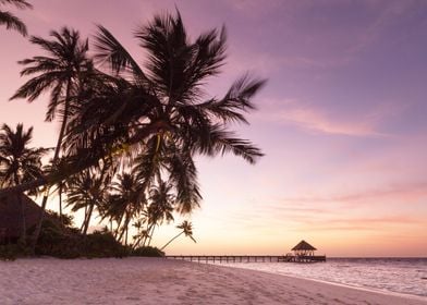 Maldives Beach Sunset