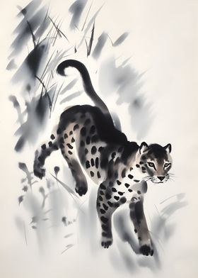 Cheetah Ink Art