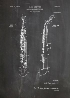 Soprano saxophone patent