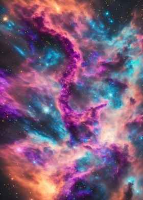 Colorful nebula