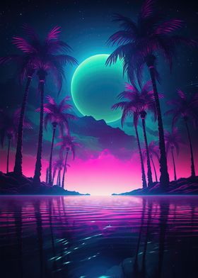 Retro Synthwave Oasis