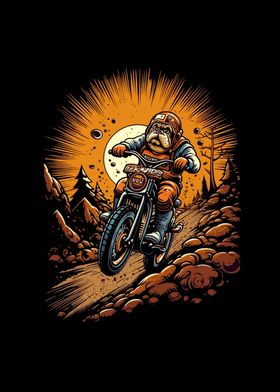 Dirt Bike Bulldog Biker