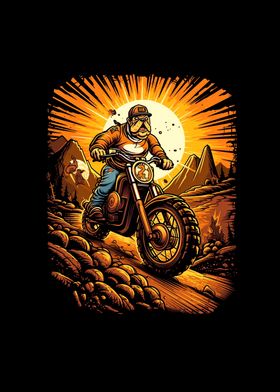 Dirt Bike Bulldog Biker