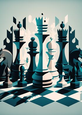 The Italian Game Chess Openings Art Book Cover Poster - Italian Game -  Posters and Art Prints