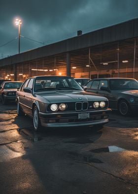 Grey BMW E30