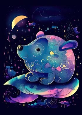 Cute Animal Neon Colors