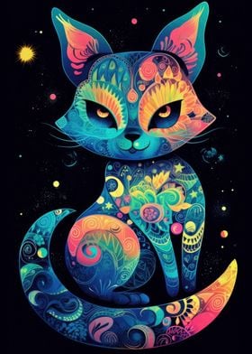 Cat With a lot of Colors