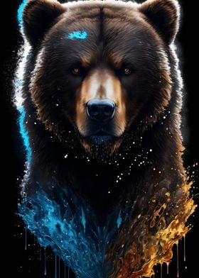 Grizzly Bear Portrait 