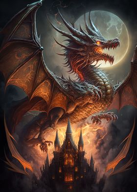 Red Dragon Posters Online - Shop Unique Metal Prints, Pictures, Paintings