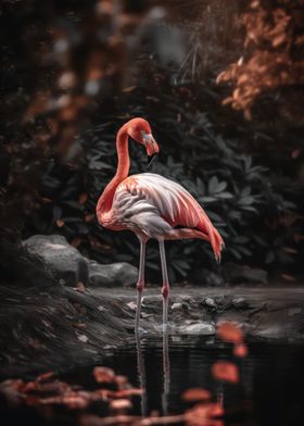 Exotic flamingo