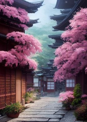 Cherry Blossom Japan Art