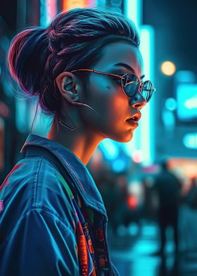 Neon Lofi Cyberpunk