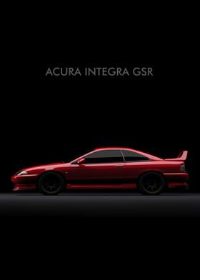 Acura Integra GSR Red Dark