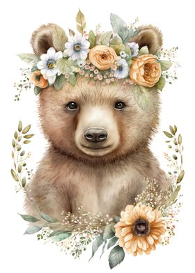 Cute Baby Brown Bear