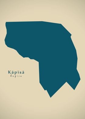 Kapisa province map