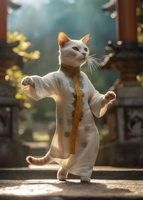 Japanese Geisha Cat 