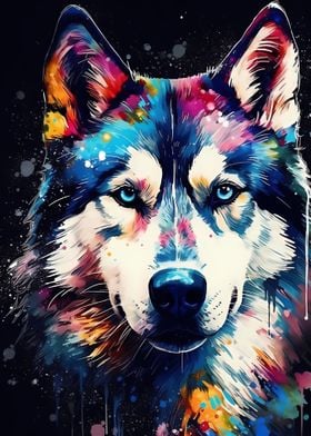 Abstract Dogs Art Art Prints Wall Art Displate