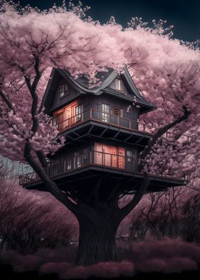 Cherry Blossom Japan Art