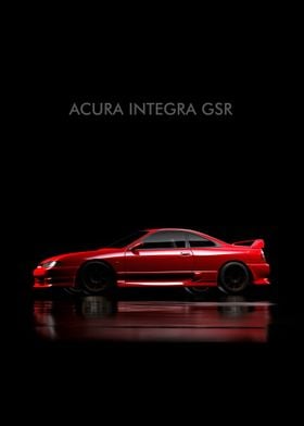 Acura Integra GSR Dark Red