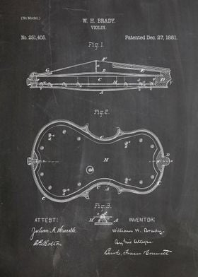 Violin patent 1881