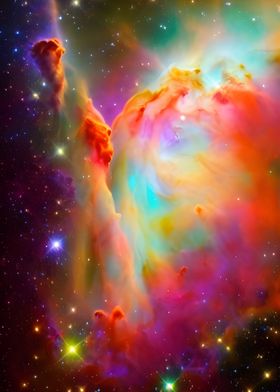 Colorful nebula