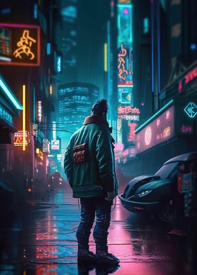 Neon Lofi Cyberpunk