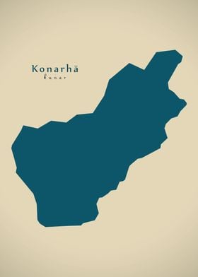 Konarha province map