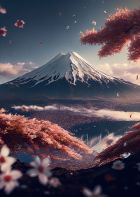 Cherry Blossom Japan Art