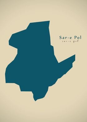 Sare Pol province map