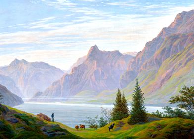 Mountain Lake by Friedrich