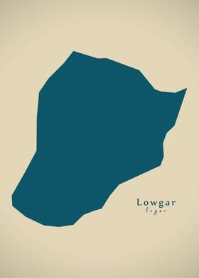 Lowgar province map