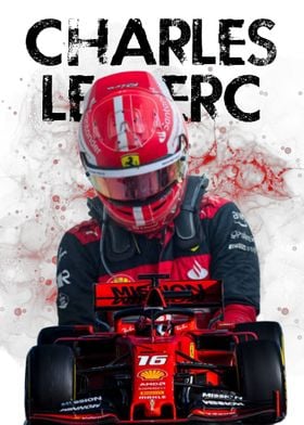 Charles Leclerc, Ferrari I de Motorsport Images en poster, tableau