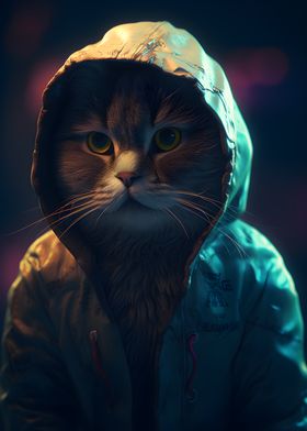 Cat in a Raincoat