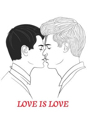 Love is Love GayCouple Art