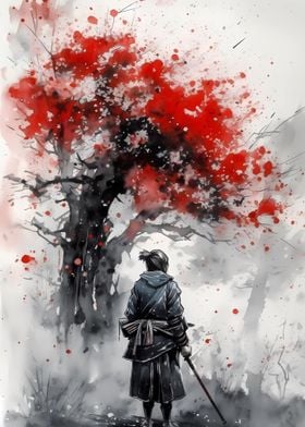 Samurai Watercolor