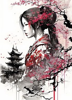 Geisha Cherry blossom 1