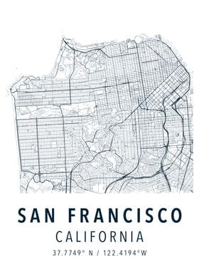 San Francisco simple map