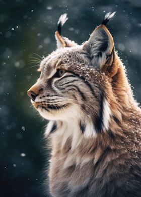 Wild Mountain Bobcat Lynx