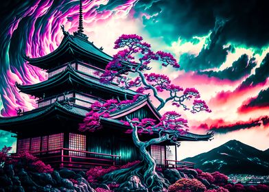 Japan Landscapes Neon