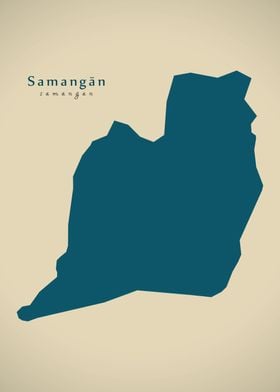 Samangan province map