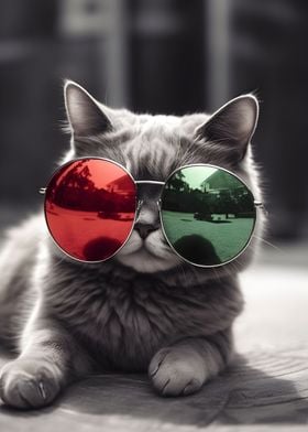 Cute Sunglass Kitty